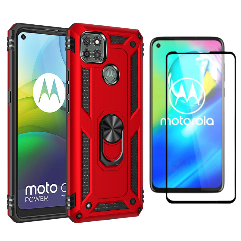 

Etui Pancerne Ring Nx Do Moto G9 Power + Szkło