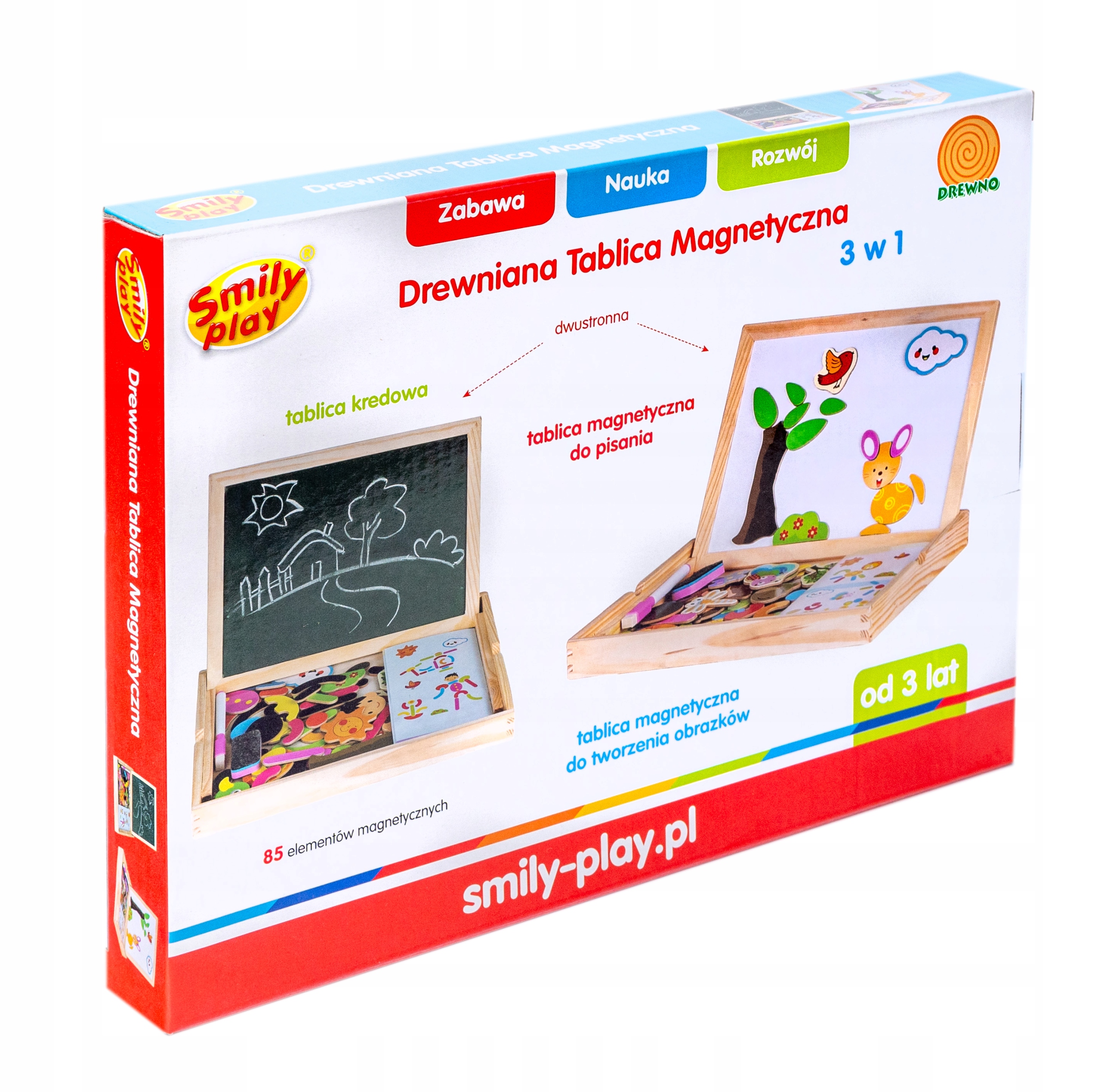 

Tablica kredowa, magnetyczna, suchościeralna Smily