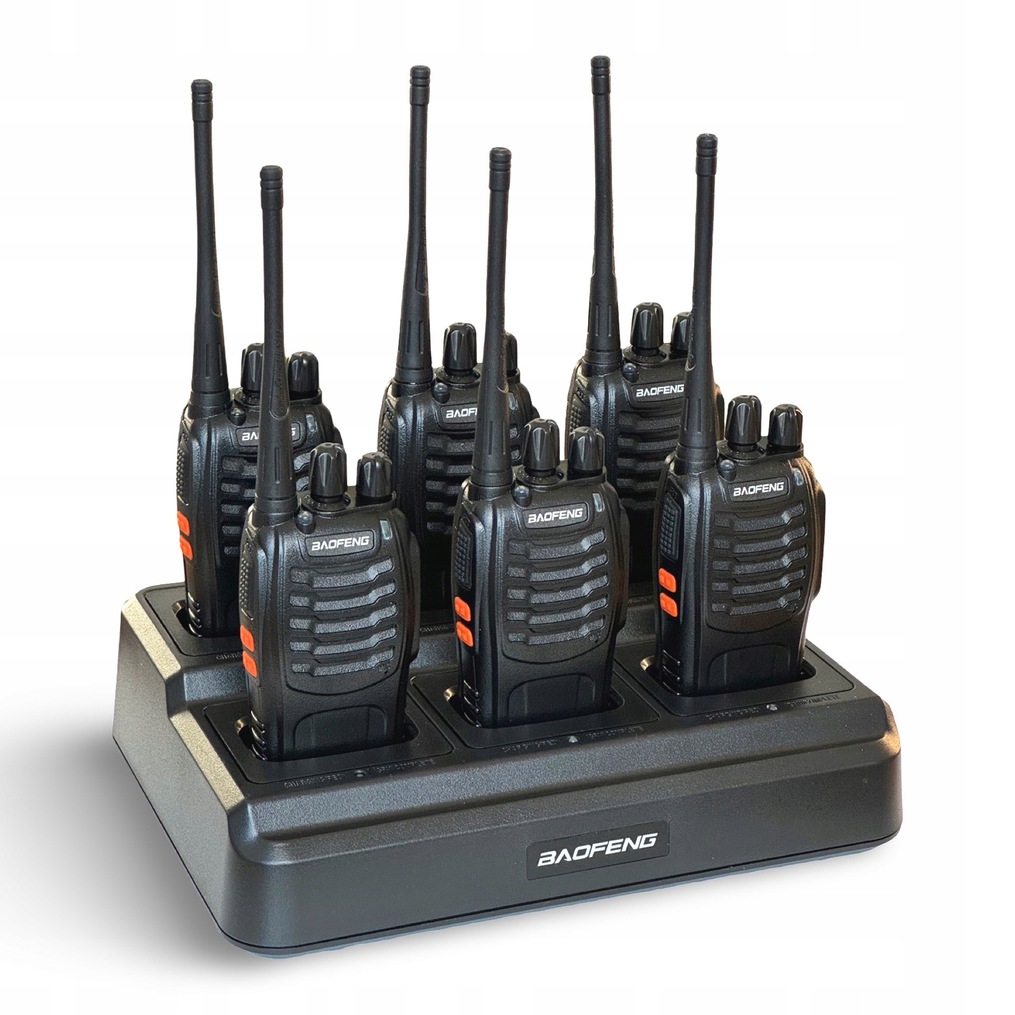 Sada 6 x Vysílačka Radiotelefon Baofeng BF-88E Pmr nabíječka 6way