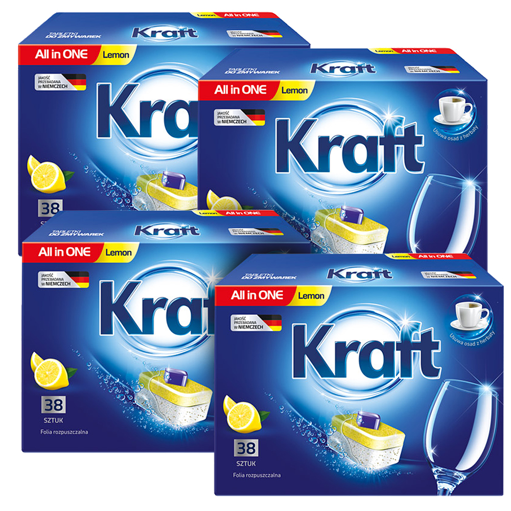 

Kraft Tabletki Detergent Zmywarki 152SZT All In 1