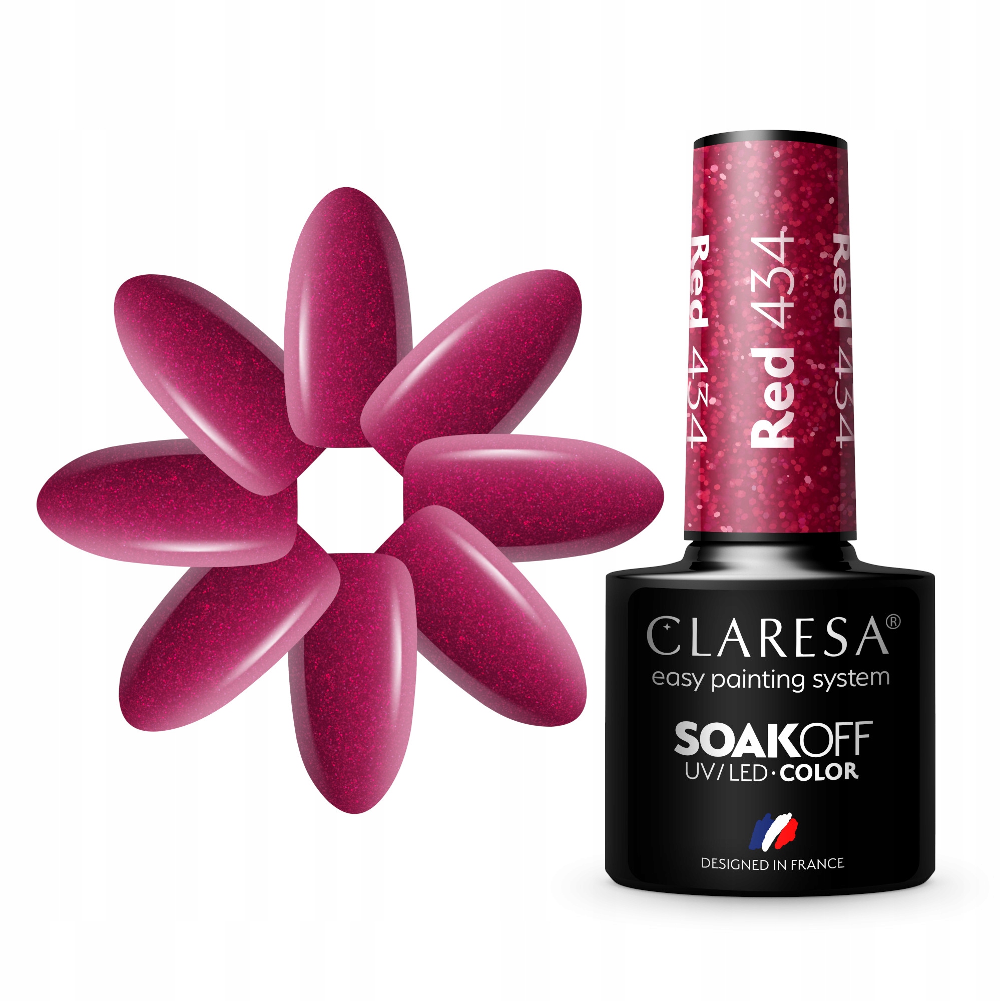 

Claresa Czerwony Lakier Hybrydowy Red 434 5ml