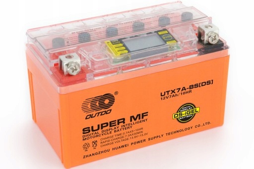 Батарея гелю 12V YTX7A-BS 7AH самокат Quad LCD