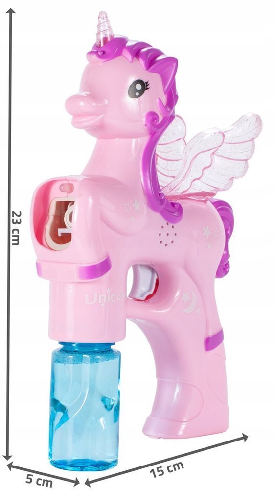 PISTOLET MASZYNKA DO BANIEK MYDLANYCH JEDNOROŻEC Bohater brak