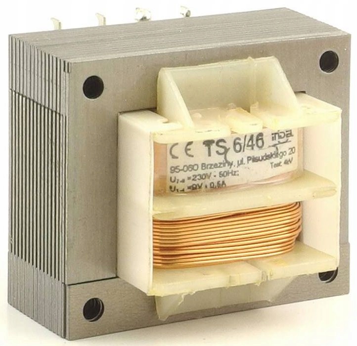 Transformator 6VA, 230Vac (9V) 0.5A, Indel