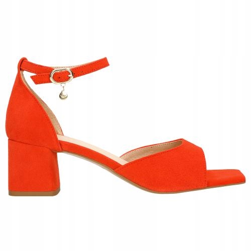 

Buty Wojas Sandały damskie skóra czerwone r. 38