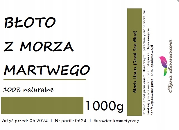 Bahno z mrtvého moře 100% přírodní 1000 g