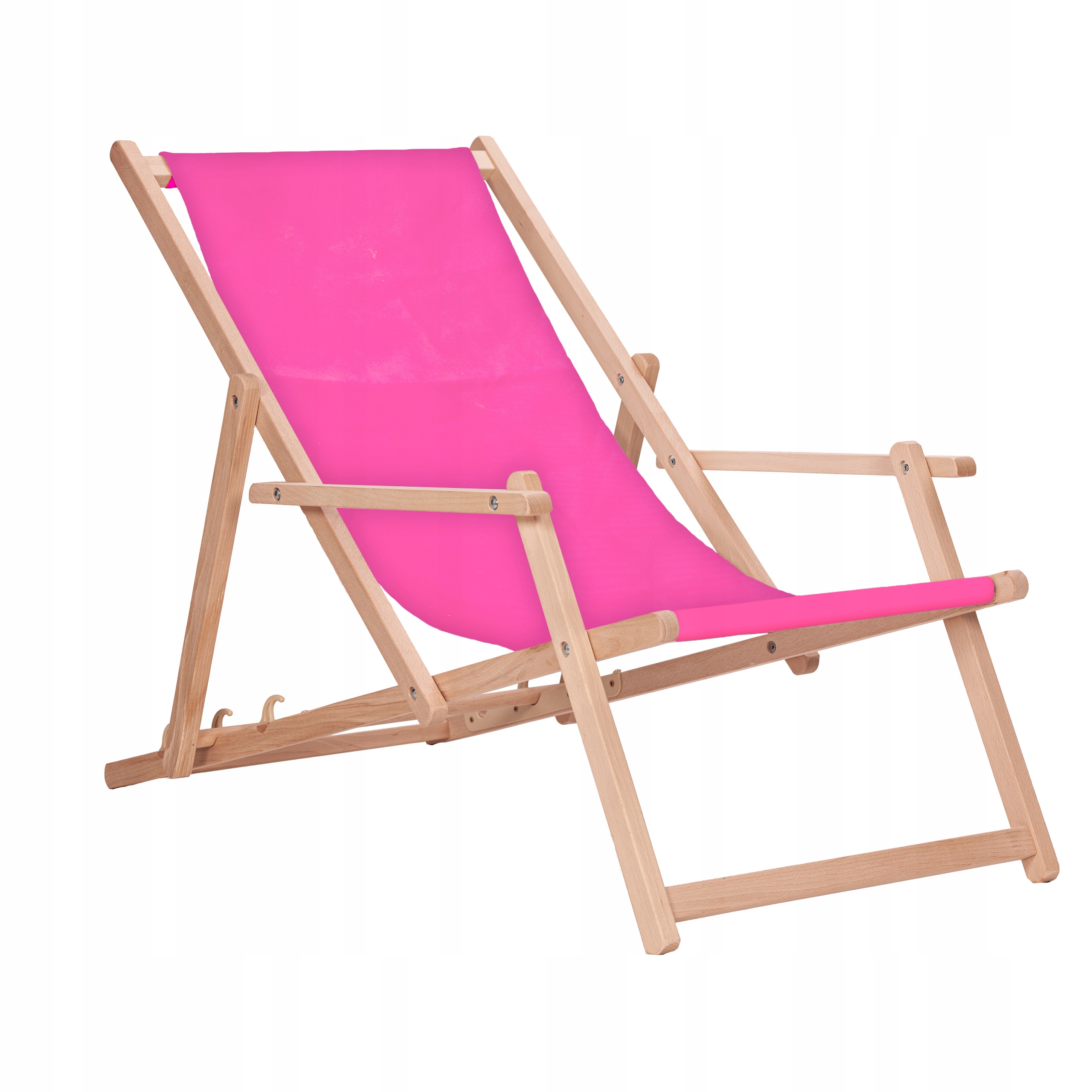 Leżak drewniany z podłokietnikami ogrodowy San-Drew TP34