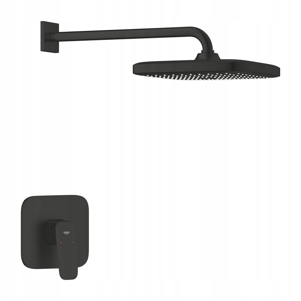 Grohe Cubeo Bundle zestaw prysznicowy z deszczownicą Tempesta 250 matte bla