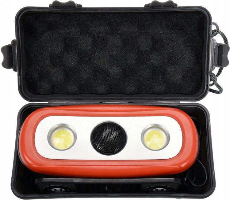 REFLEKTOR PRZENOŚNY Z GŁOŚNIKIEM 2X15W, 2000LM, LI-ION,IP44 EAN (GTIN) 5906083073588