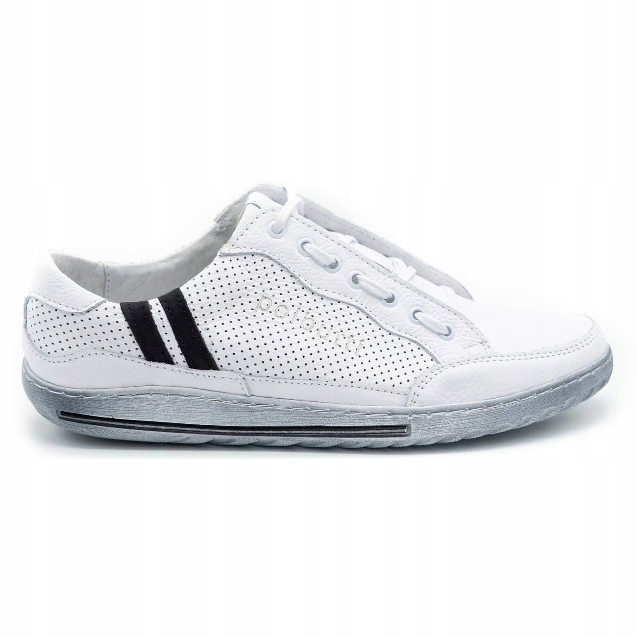 

Buty Męskie Casual Skóra Polskie JOK31 Biały 41