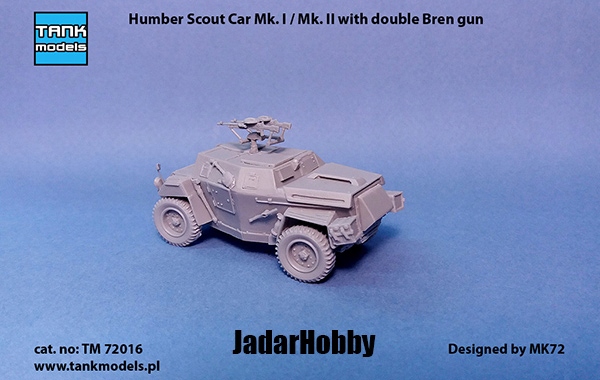 Modely nádrží TM72016 1/72 Humber Scout Car Mk. I/II