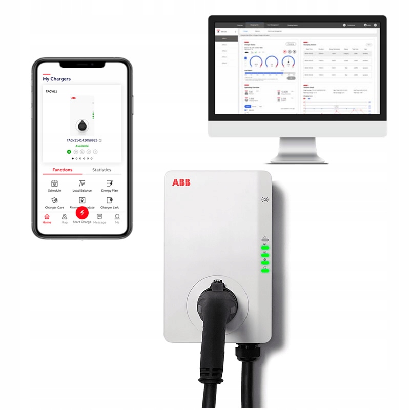 EVSE зарядная станция ABB Terra AC 11 кВт|Тип2 / 5 м