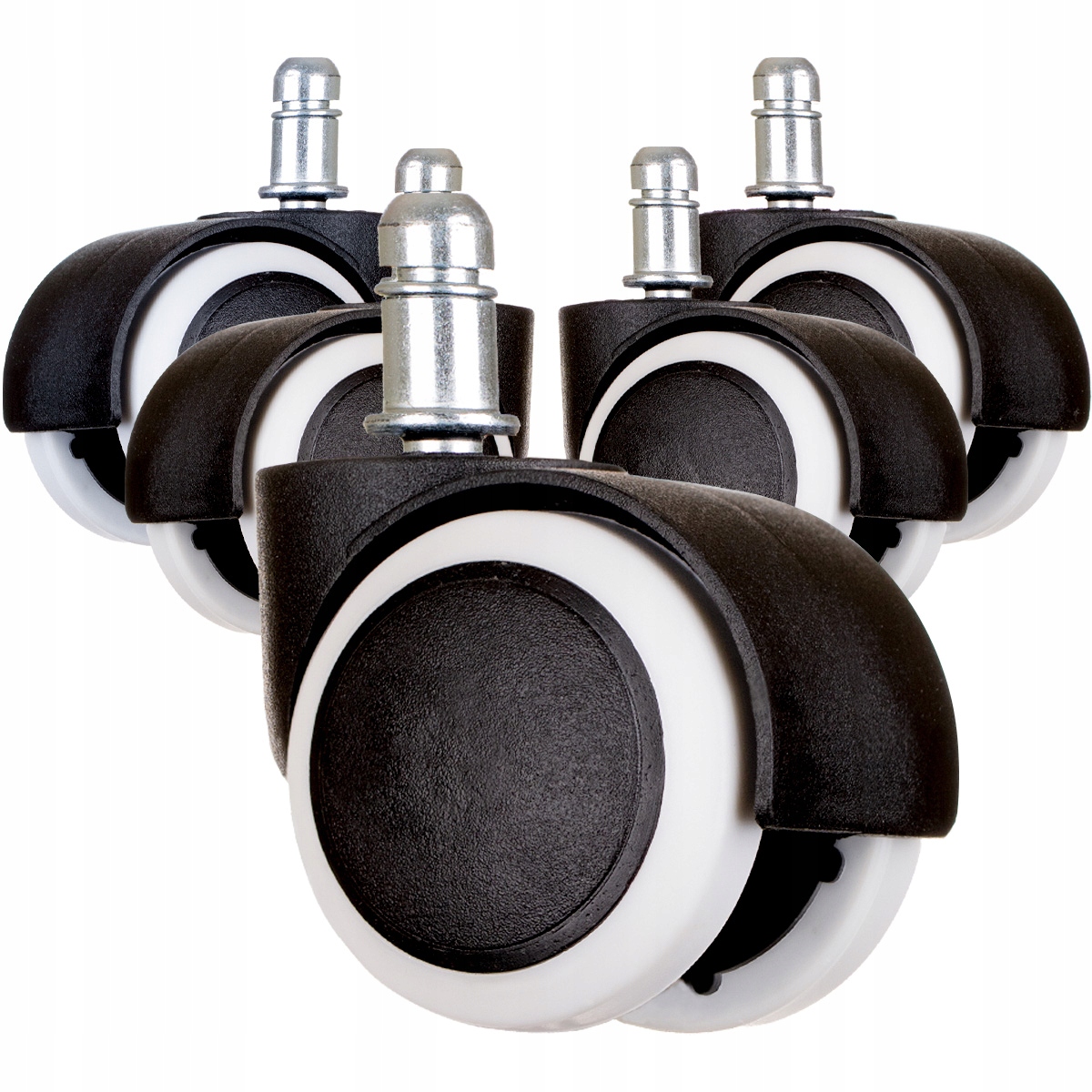 

Kółka do Fotela Obrotowe Gumowe 5 Sztuk 11mm