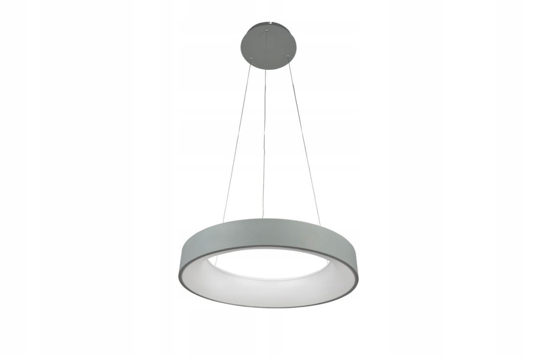 Lampa wisząca z szarym ringiem Led 50W sterowanie pilotem Azzardo