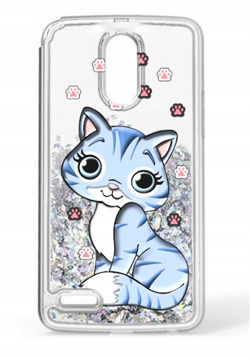 

etui płynny brokat kot kotek do Lg K10 2018