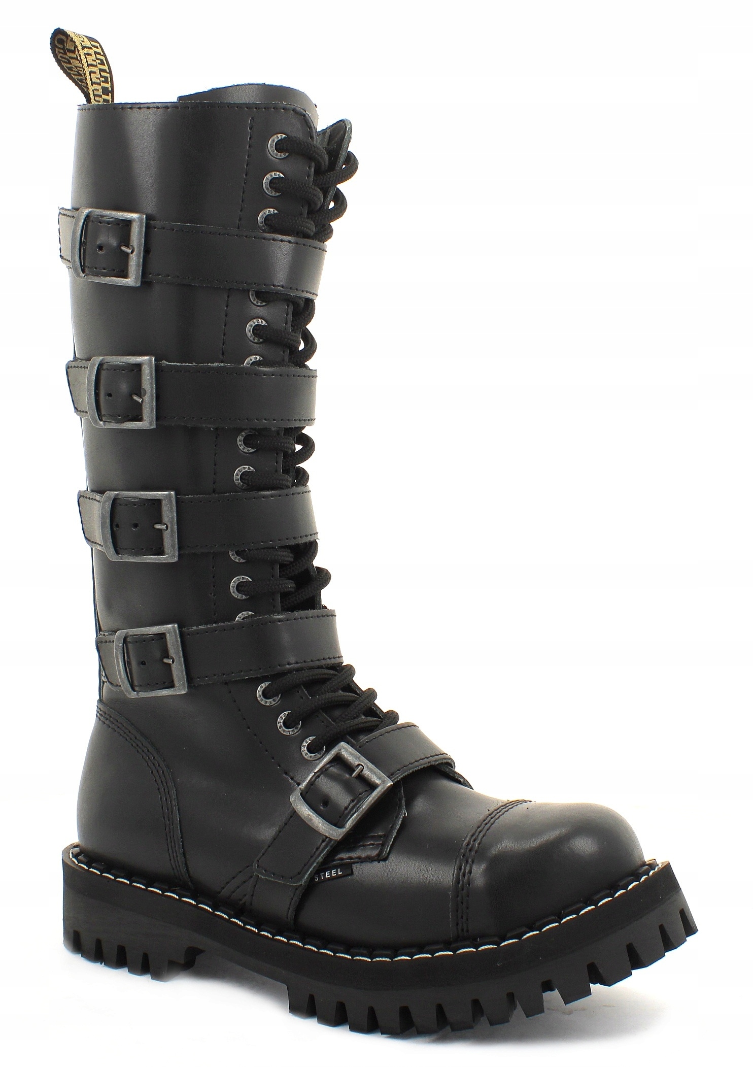 GLANY STEEL CZARNE Z PASKAMI 20-DZIUR MONSTER 36