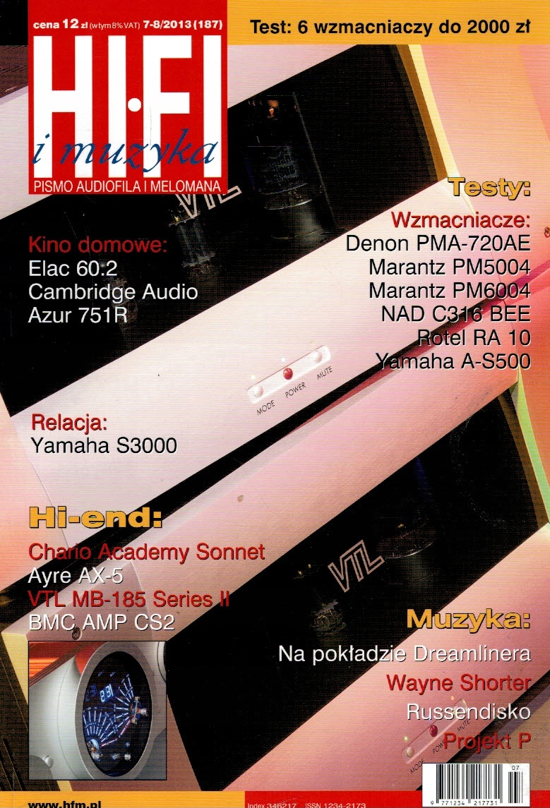 Hi-Fi pismo audiofila i melomana 7-8 / 2013
