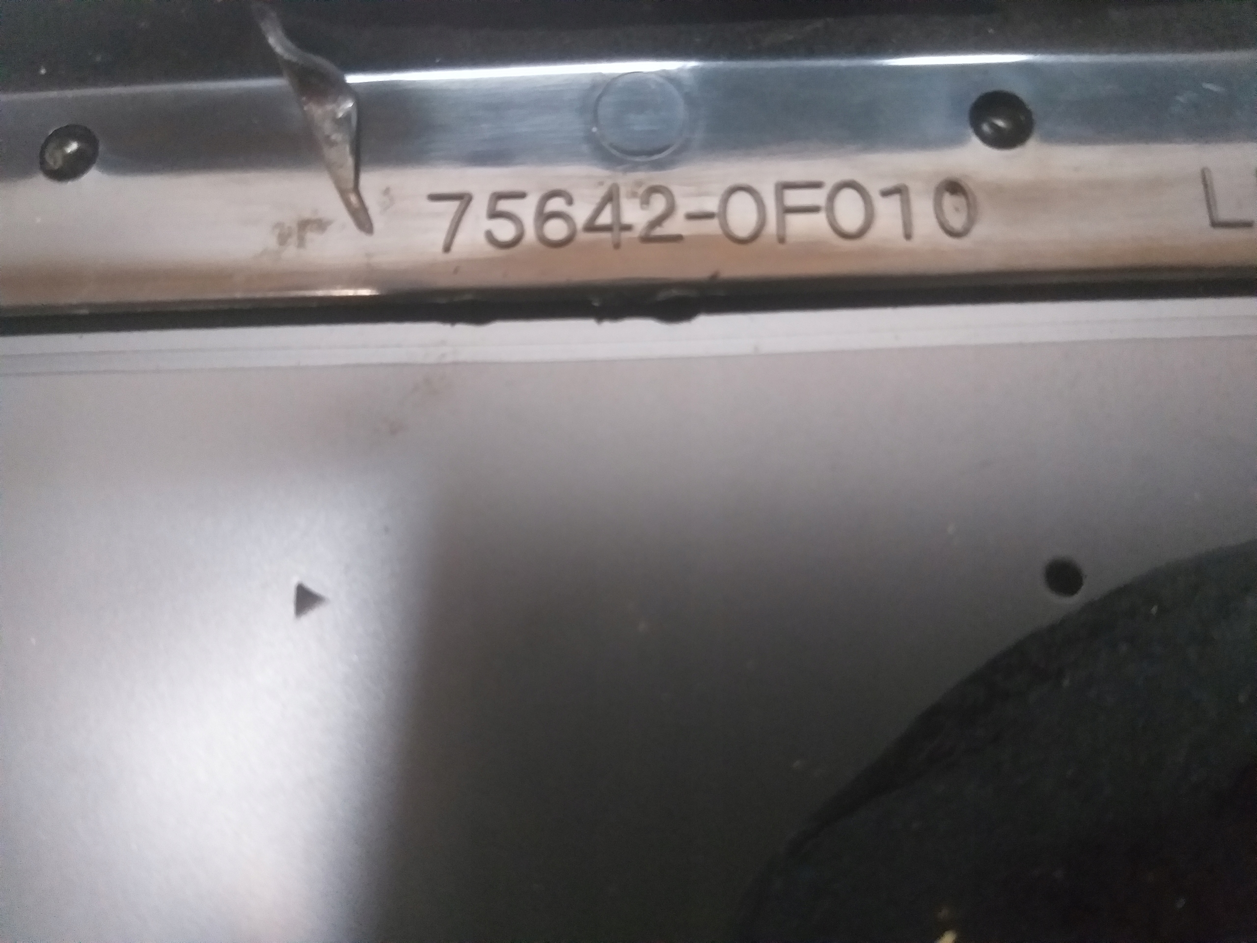WINDOW BODYWORK LEFT REAR PART TOYOTA VERSO 09- 75642-0F010