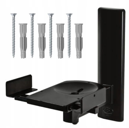 UCHWYT DO GŁOSNIKÓW KOLUMN NAŚCIENNYCH ŚCIENNYCH Z KOŁKAMI KOMPLET WISZĄCE