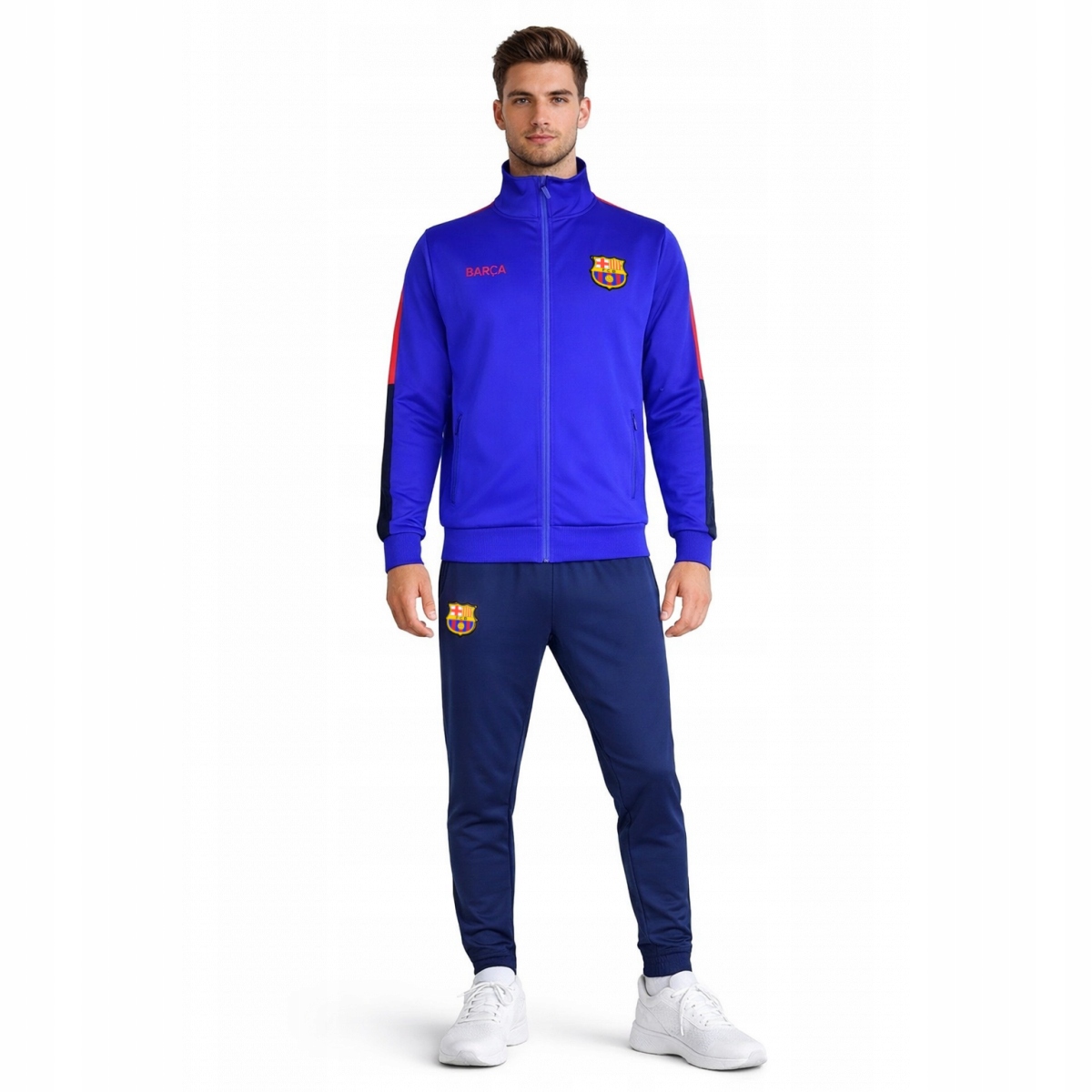 Fc Barcelona teplákovka pánský Tracksuit Barca 5002CHBL S