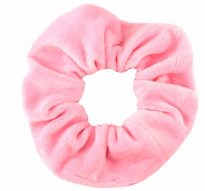 

Gumka Do Włosów Scrunchie Welur Jasny Róż