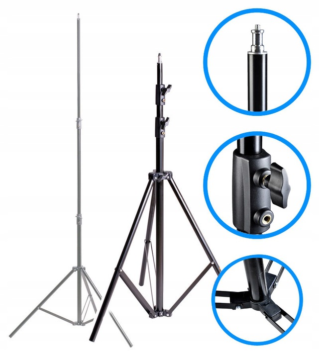 

Studyjny Statyw Oświetleniowy A705 292cm gwint 1/4