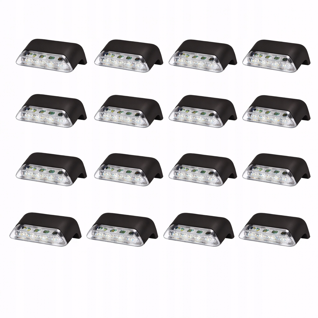 16 x solární zahradní lampa Led na schody Balkon Lampička Snímač soumraku