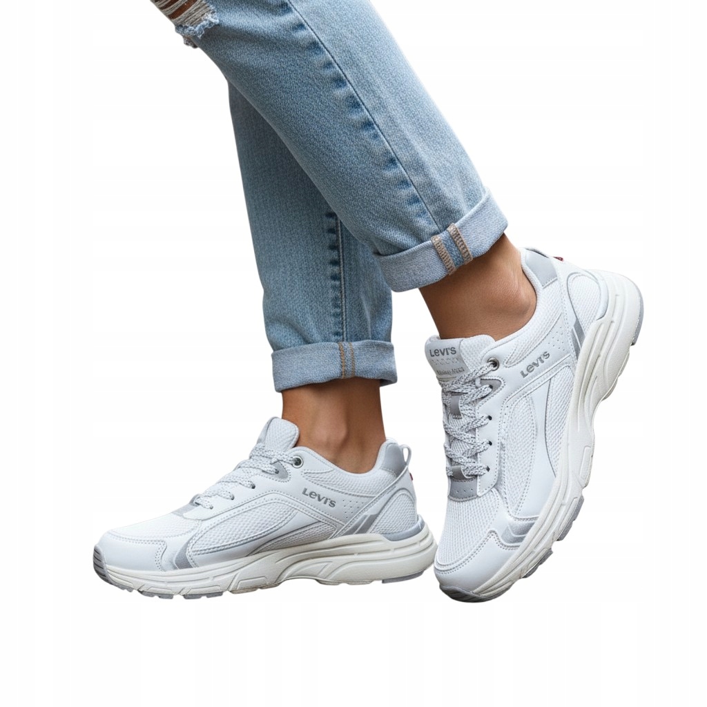 Dámské boty Levi's VCUR0002S tenisky bílé stříbrné sportovní lehké 36