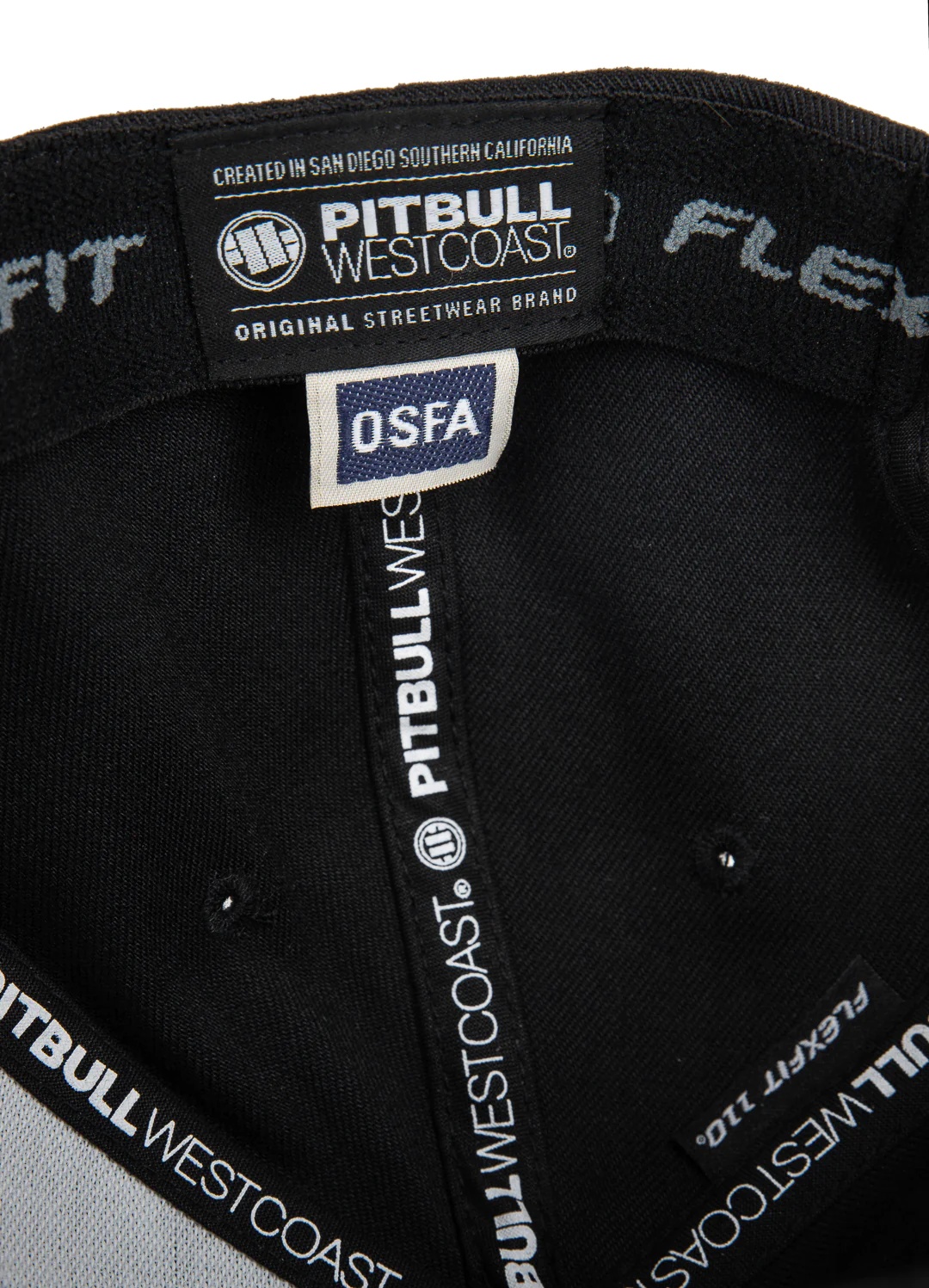 CZAPKA Z DASZKIEM PIT BULL MĘSKA SNAPBACK ZAPIĘCIE Kolor czarny