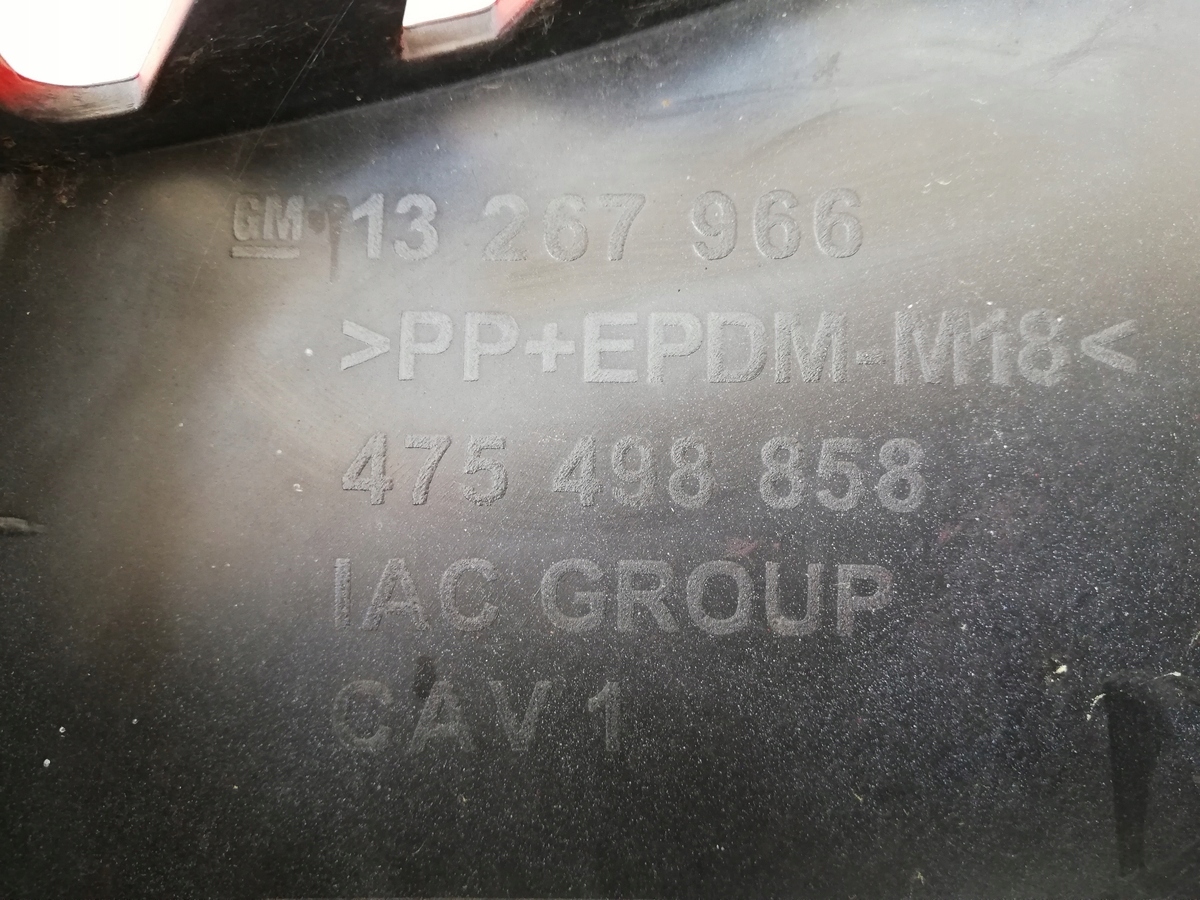 bumper rear part rear OPEL MERIVA B 13267966