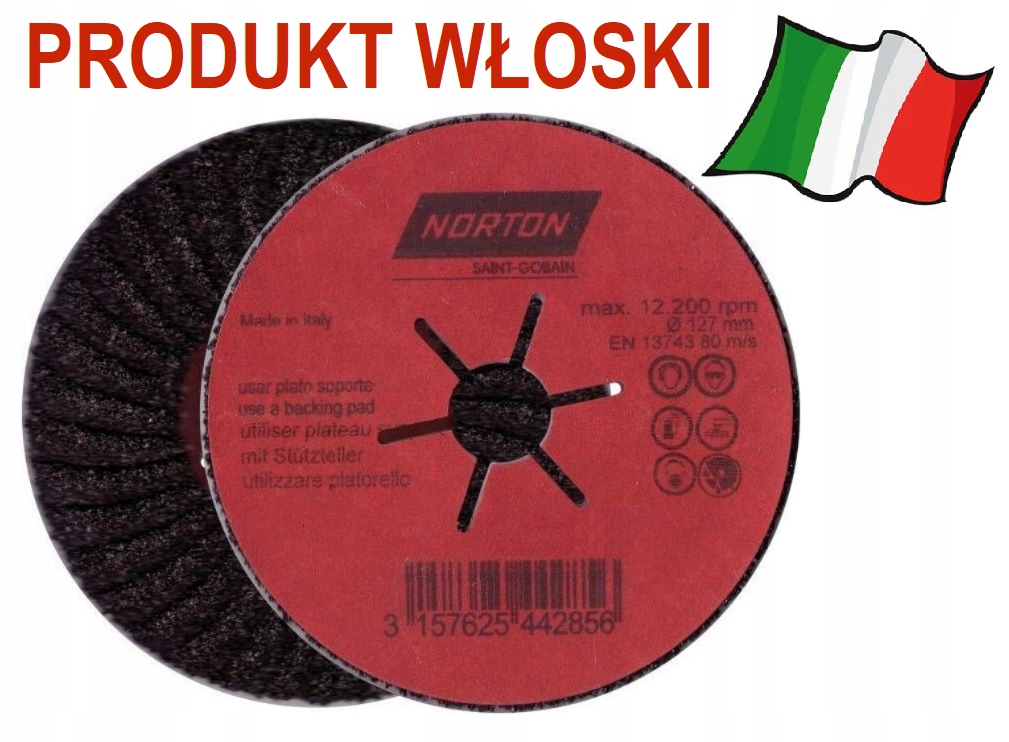 

Tarcza Do Szlifowania Gresu Płytek Norton 125 P60