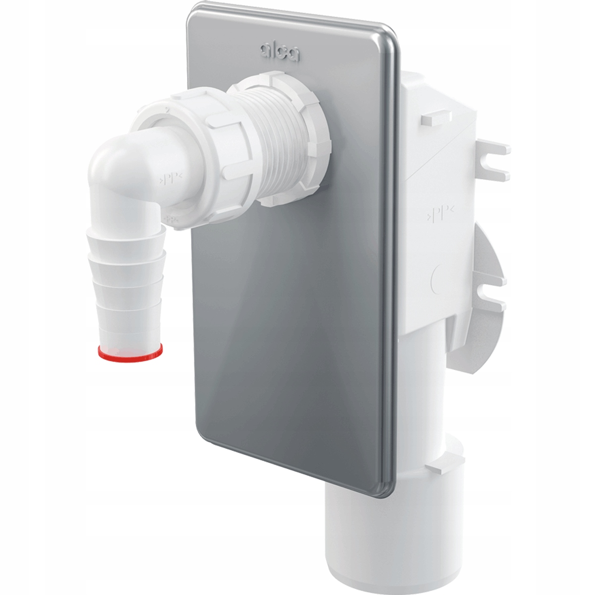 Syfon pralkowy kątowy podtynkowy stal nierdzewna