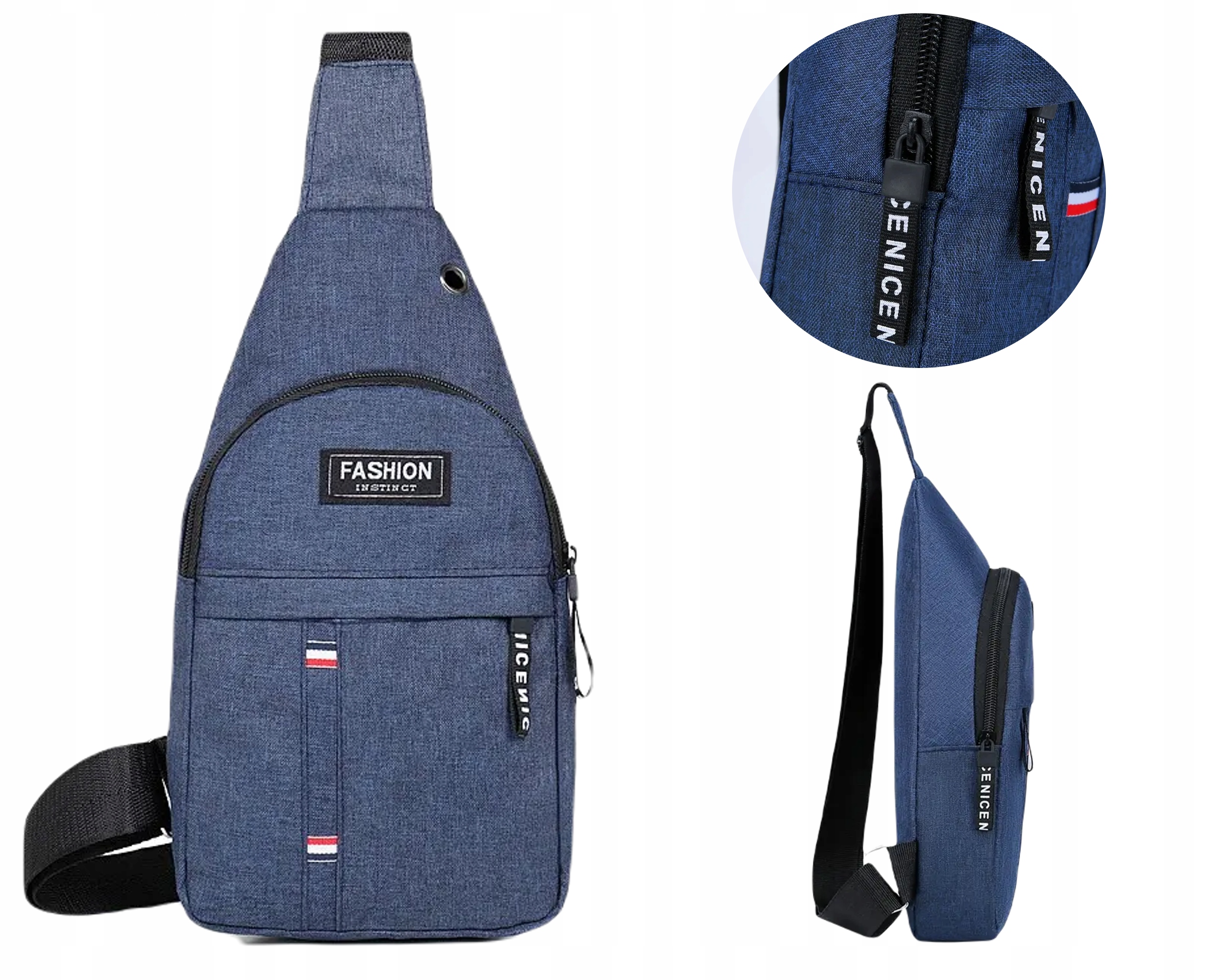 MĘSKA SASZETKA TOREBKA NERKA NA RAMIĘ SPORTOWA TORBA MIEJSKA