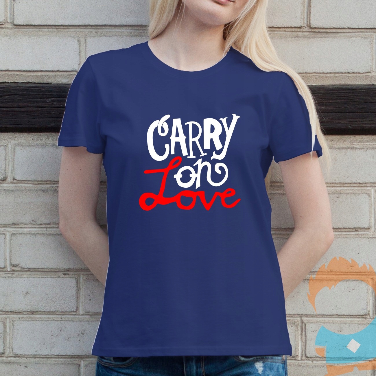 

Carry on love - koszulka z nadrukiem dla niej