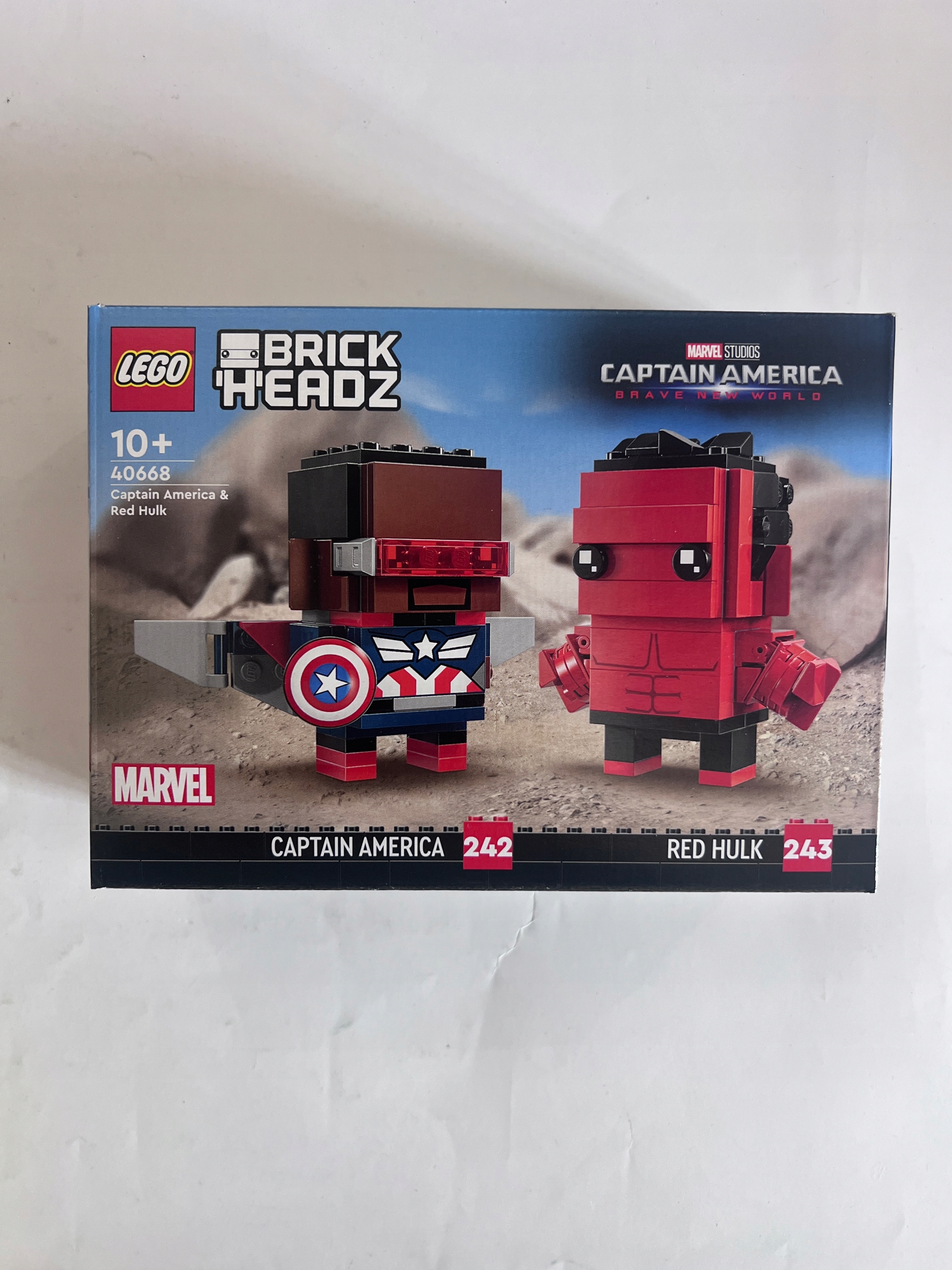 Lego 40668 BrickHeadz Figurki Kapitana Ameryki i Czerwonego Hulka