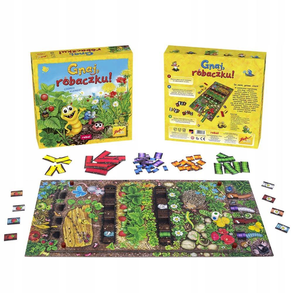 Gra planszowa Rebel Gnaj, robaczku! 4 lata+