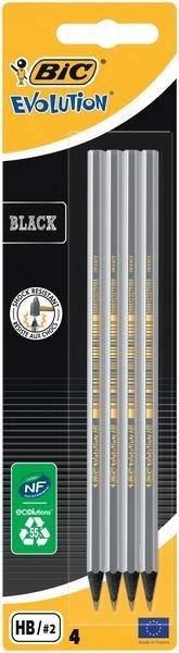 OŁÓWEK BIC EVOLUTION BLACK 4 SZT.