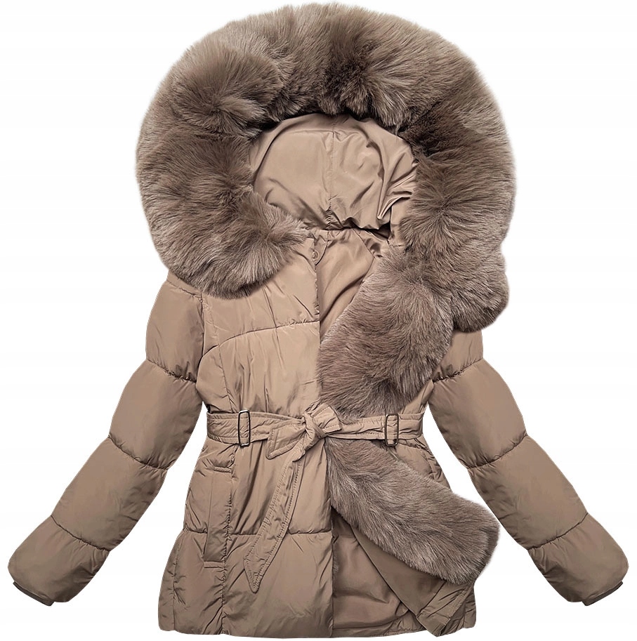 Lehká Dámská Bunda 16M9183 Tmavě Béžová L (40)