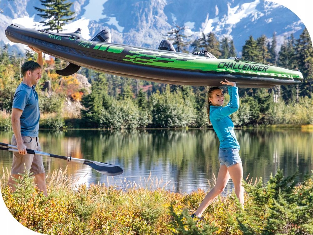 Kajak Challenger 2 2os. Intex Pompka+Wiosła 68306 MODEL 2024 Liczba miejsc 2