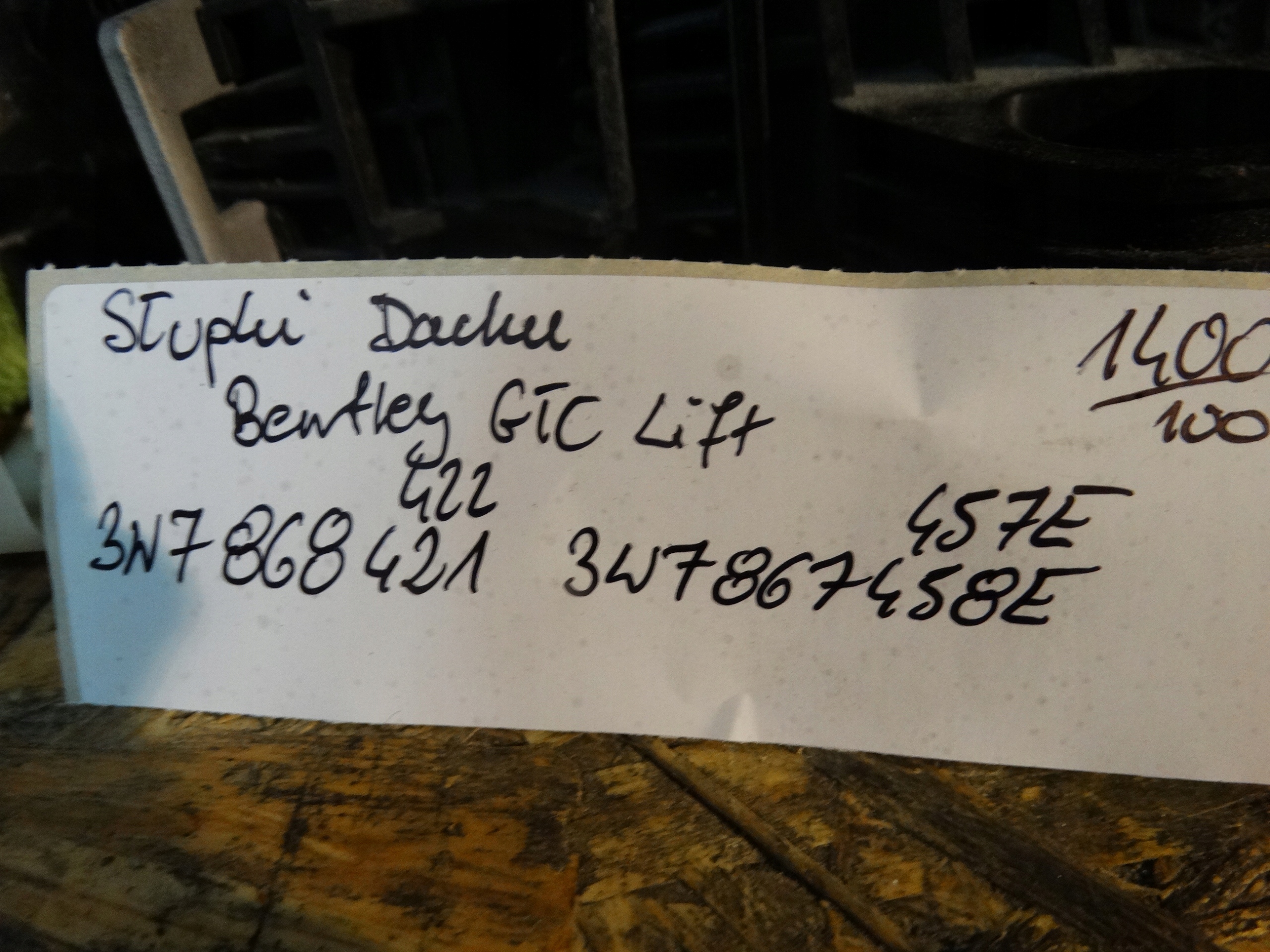IDEALNY KPL. SÄULE DACH DACH BENTLEY GT GTC 1