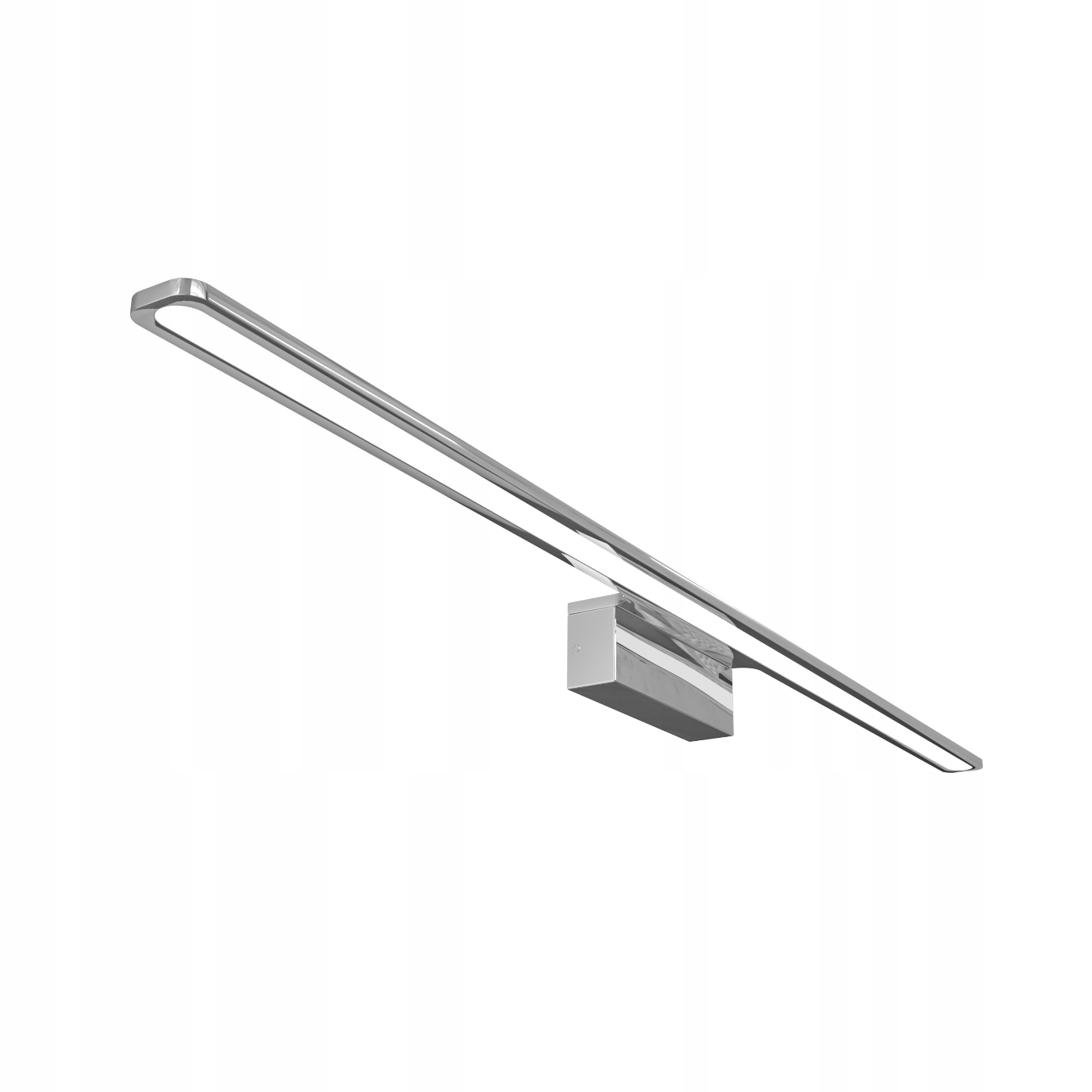 Dlouhá chromovaná Led lampa Luce Parette Cromo 92 Cct IP44 do koupelny