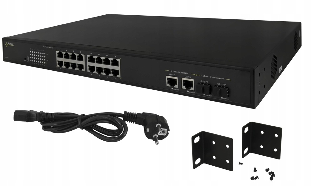 Switch PoE Pulsar SF116 16-portový