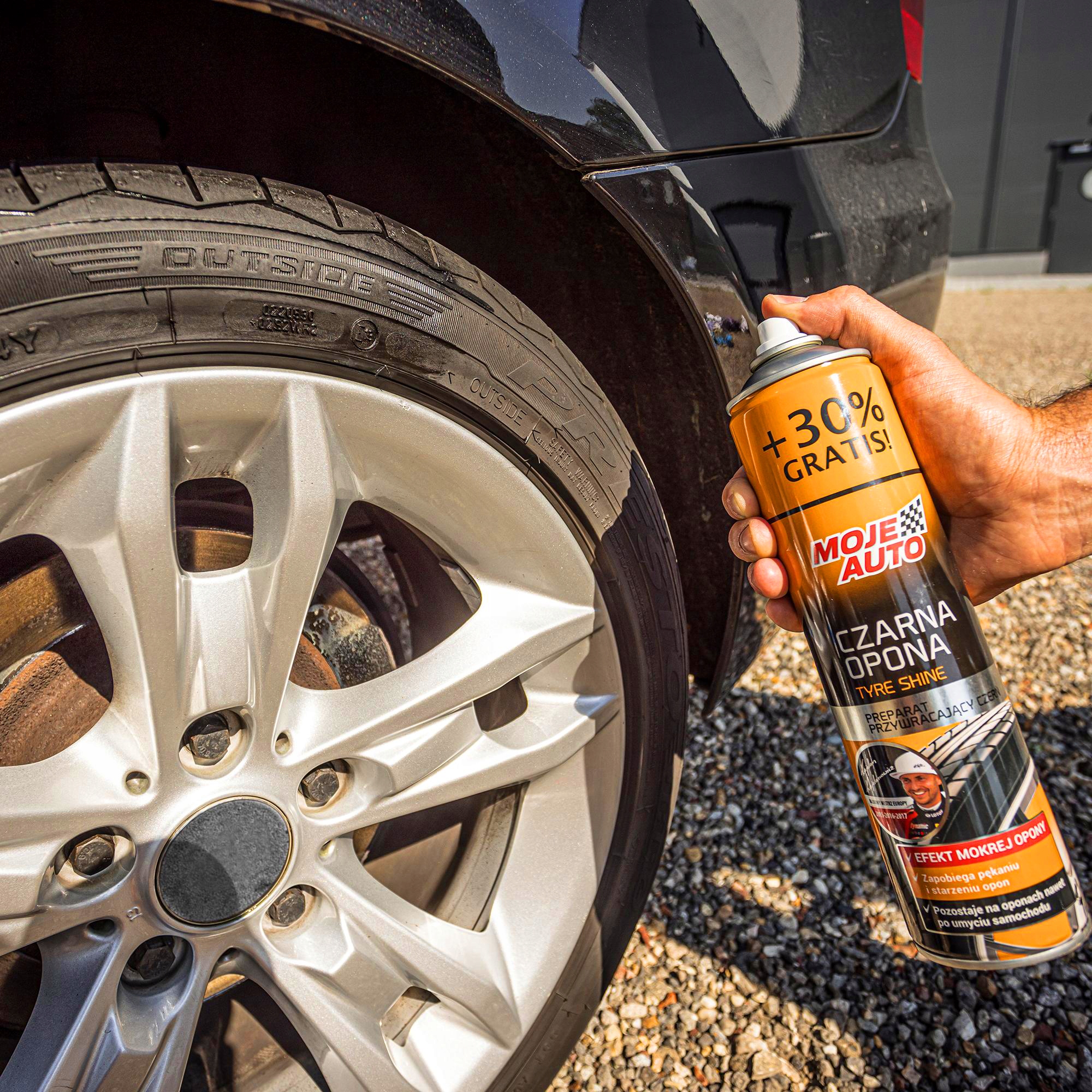 MOJE AUTO - CZARNA OPONA - PREPARAT DO KONSERWACJI OPON 520ml Stan opakowania oryginalne