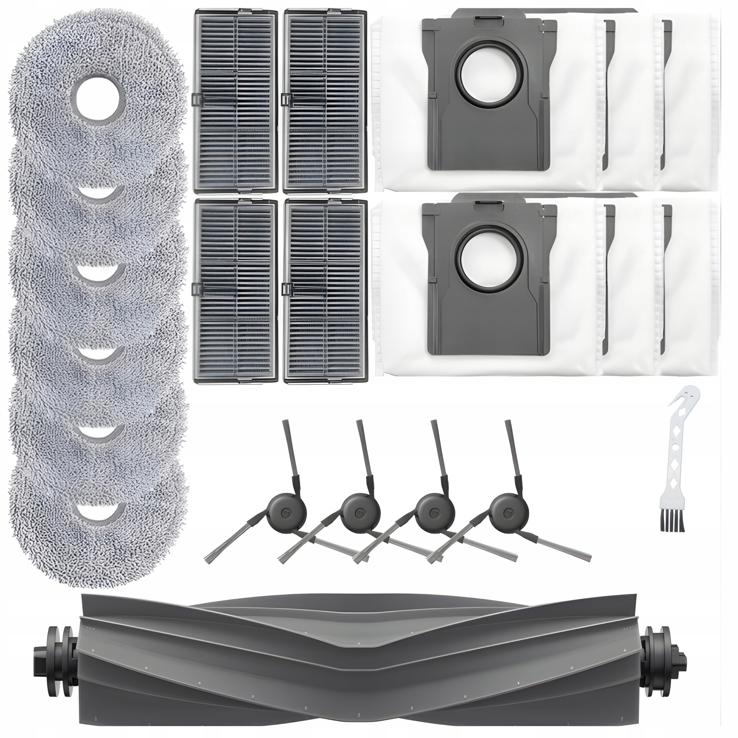 Duży Zestaw do Dreame X40 L40 Mova P10 Pro Ultra Worki Mopy Filtry Szczotki