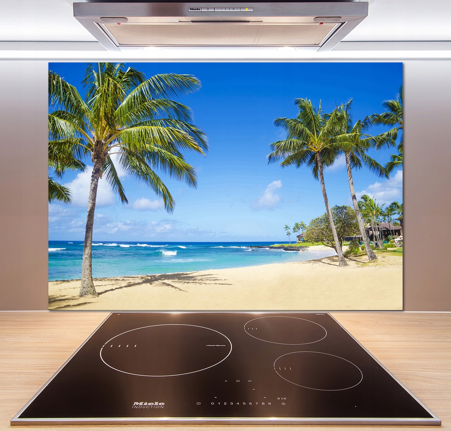 

Panel do kuchni Tropikalna plaża 100x70 cm + Klej