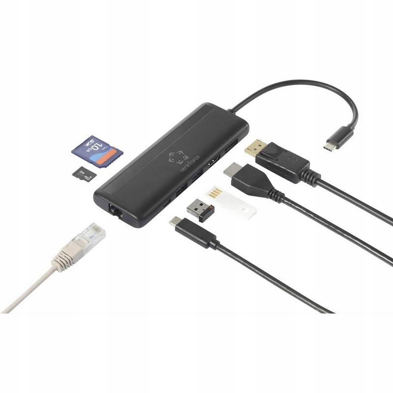 Stacja dokująca USB C HUB ADAPTER HDMI Przejściówka z USB do HDMI microSD Kod producenta RF-5239502