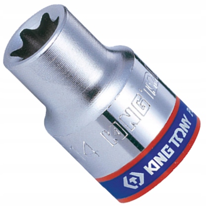 

King Tony Klucz nasadka krótka 1/4 Torx E10 x 24mm