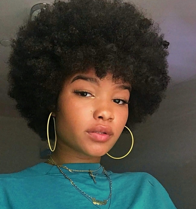 Peruka włosy krótkie czarny AFRO