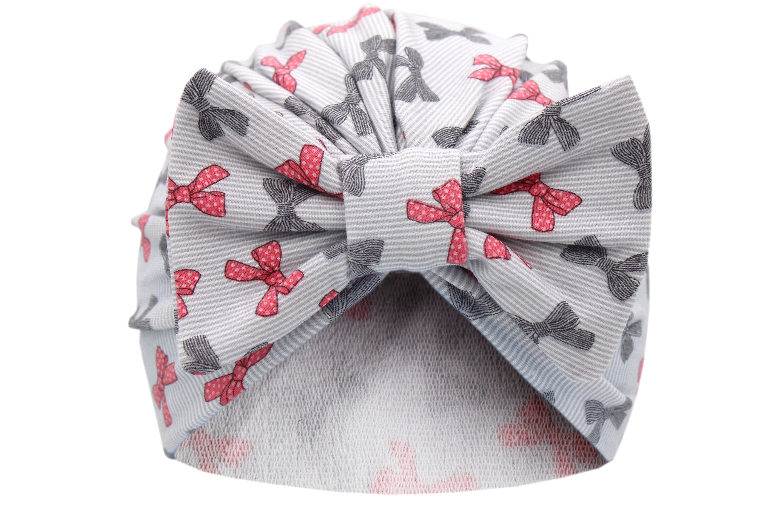 

Czapka Turban Dziecięca Wiosenna Kokarda bawełna