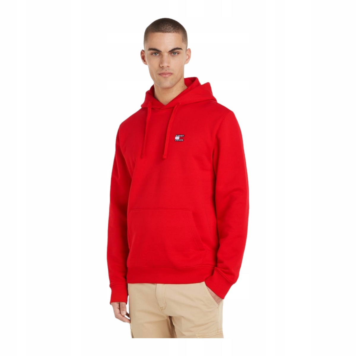 Tommy Hilfiger Pánská Mikina S Kapucí Tjm Reg Badge Hoodie Ext Červená vel. M
